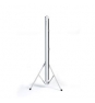 Pantalla manual tripode videoproyector phoenix 80p 1.45mx1.45m posicion ajustable carcasa blanca tela super resistente PHPANTALLATRIP-145