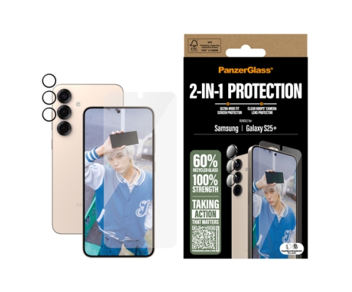 PanzerGlass ® 2-in-1 Protection Bundle Samsung Galaxy S25+ Protector de pantalla 1 pieza(s)