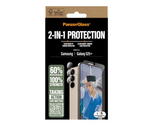 PanzerGlass ® 2-in-1 Protection Bundle Samsung Galaxy S25+ Protector de pantalla 1 pieza(s)