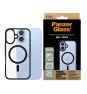 PanzerGlass ® HardCase Transparent w. Black MagSafe & Frame iPhone 16 funda para teléfono móvil Negro