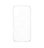 PanzerGlass ® HardCase Transparent w. White MagSafe iPhone 16 funda para teléfono móvil Transparente