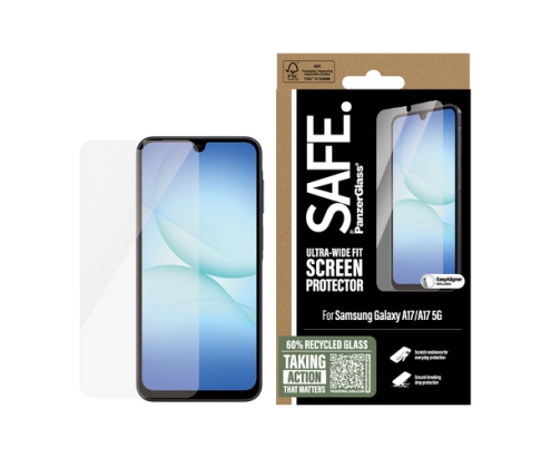 PanzerGlass SAFE. by ® Screen Protector Samsung Galaxy A17 | A17 5G | Ultra-Wide Fit w. EasyAligner Protector de pantalla 1 pieza(s)
