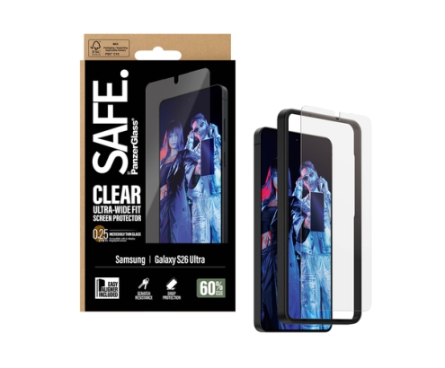 PanzerGlass SAFE. by ® Screen Protector Samsung Galaxy S26 Ultra | Ultra-Wide Fit w. EasyAligner Protector de pantalla 1 pieza(s)