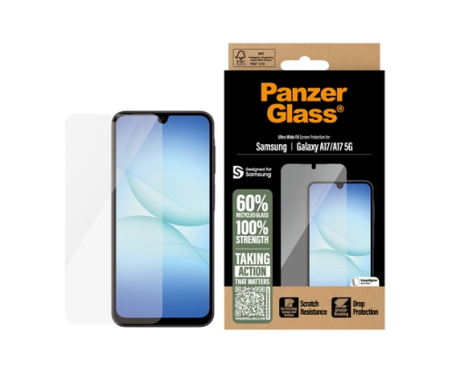 PanzerGlass ® Screen Protector Samsung Galaxy A17 | A17 5G | Ultra-Wide Fit w. EasyAligner Protector de pantalla 1 pieza(s)