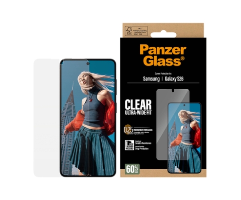 PanzerGlass ® Screen Protector Samsung Galaxy S26 | Ultra-Wide Fit w. EasyAligner Protector de pantalla 1 pieza(s)