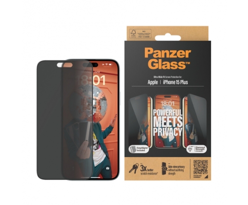 PanzerGlass Ultra Wide Fit Privacy Protector de pantalla Apple 1 pieza(s)