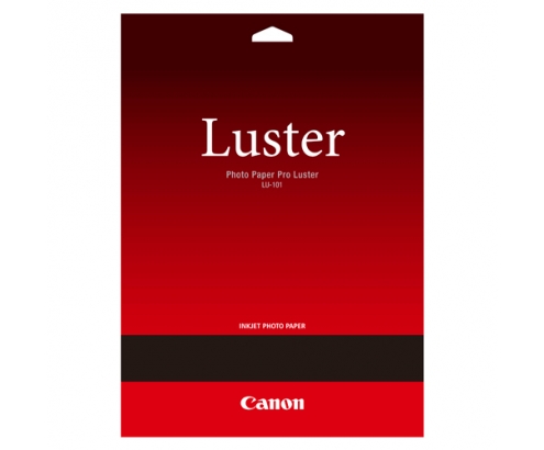 Papel fotografico canon lu-101 A3 297x 420mm 260g brillo 20 hojas 6211B007