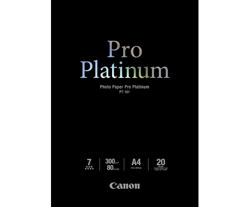 Papel fotografico canon PT-101 Negro De alto brillo 2768B016