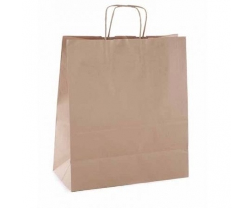 PAQUETE 50 BOLSAS KRAFT APLI 24X11X31 GRAMAJE 100 G CM2 MARRON 101645