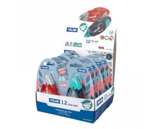 PEGAMENTO EN CINTA MILAN GLUE TAPE SECADO RAPIDO 8.4MMX12M 44GT12