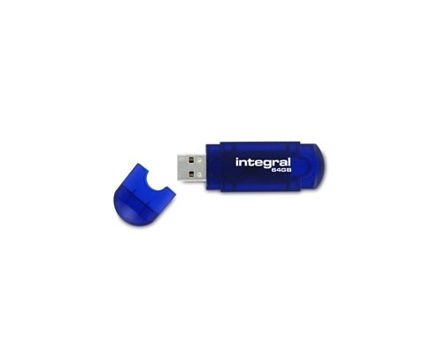 Pendrive integral evo flash usb 64gb usb tipo A 2 Azul INUSB64GB