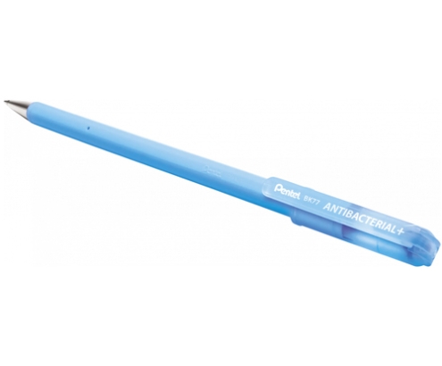 Pentel BK77AB-CE bolígrafo Azul Bolígrafo de punta retráctil con pulsador 12 pieza(s)