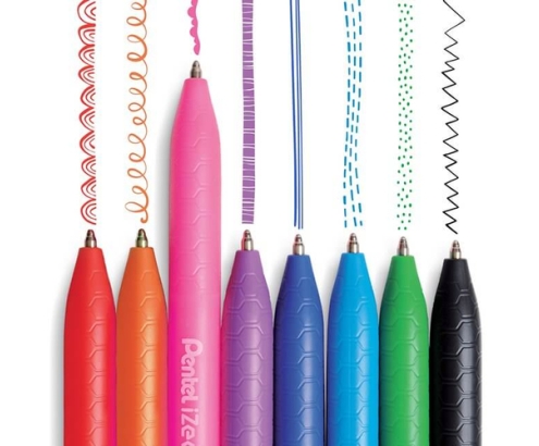 Pentel BX470-D bolígrafo Negro Fino 1 pieza(s)