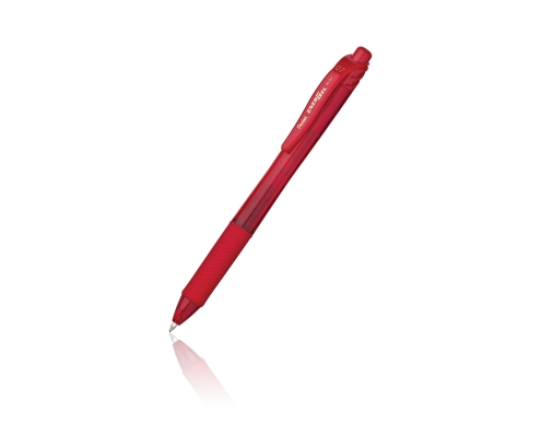 Pentel Energel X Bolígrafo de gel de punta retráctil Rojo 12 pieza(s)