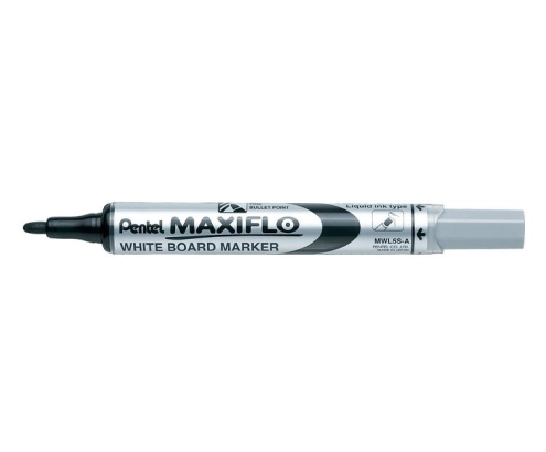 Pentel Maxiflo marcador 12 pieza(s) Punta redonda Negro