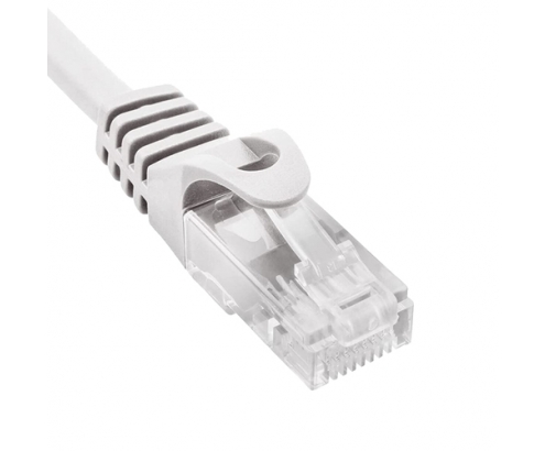 Phasak Cable de Red 100% Cu Cat.6 UTP Sólido Gris 1M