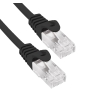 Phasak Cable de Red 100% Cu Cat.6 UTP Sólido Negro 1M