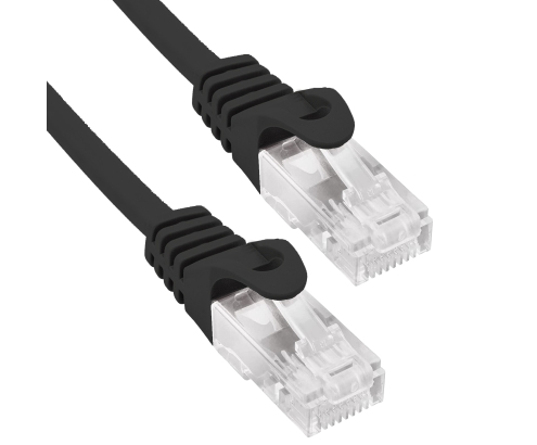Phasak Cable de Red 100% Cu Cat.6 UTP Sólido Negro 1M