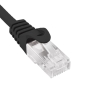 Phasak Cable de Red 100% Cu Cat.6 UTP Sólido Negro 20M