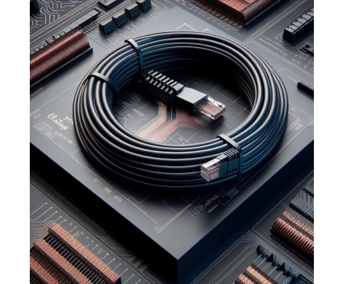 Phasak Cable de Red 100% Cu Cat.6 UTP Sólido Negro 30M