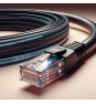 Phasak Cable de Red Cat.6 UTP Solido CCA Cat.6 UTP Negro 0.50M