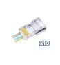 Phasak Conector FastCrimp Cat.6 FTP AWG22 a 24 (10) - PHK 2241