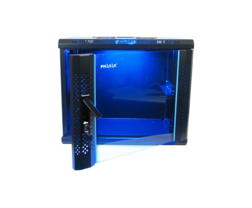 Phasak PHO 2112 armario rack 12U Bastidor de pared Negro