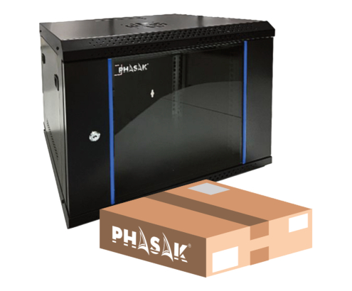 Phasak PHO 2212D armario rack 12U Bastidor de pared Negro