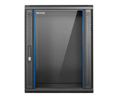 Phasak PHO 2216D armario rack 16U Bastidor de pared Negro