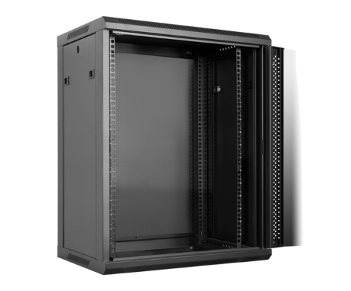 Phasak PHO 2216D armario rack 16U Bastidor de pared Negro