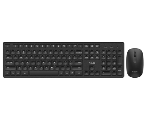 Philips 3000 series SPT6318B/85 teclado Ratón incluido Hogar / Oficina RF inalámbrico Negro