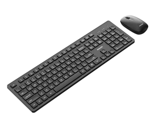 Philips 3000 series SPT6318B/85 teclado Ratón incluido Hogar / Oficina RF inalámbrico Negro