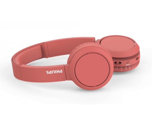 Philips 4000 series TAH4205RD/00 auricular y casco Auriculares Inalámbrico Diadema Llamadas/Música USB Tipo C Bluetooth Rojo