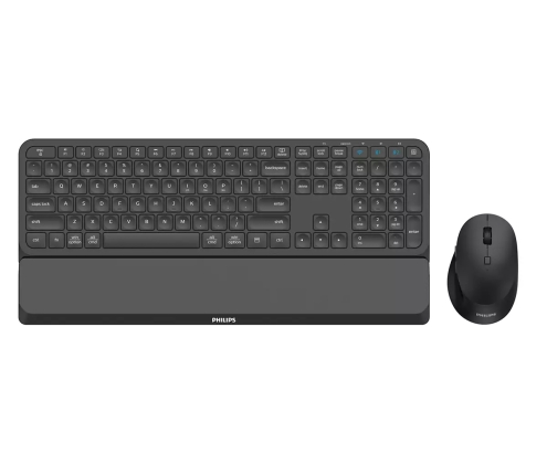 Philips 6000 series SPT6607B/16 teclado Ratón incluido Universal RF Wireless + Bluetooth Negro