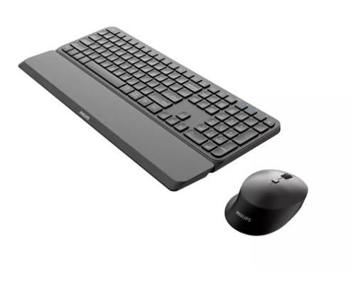 Philips 6000 series SPT6607B/16 teclado Ratón incluido Universal RF Wireless + Bluetooth Negro