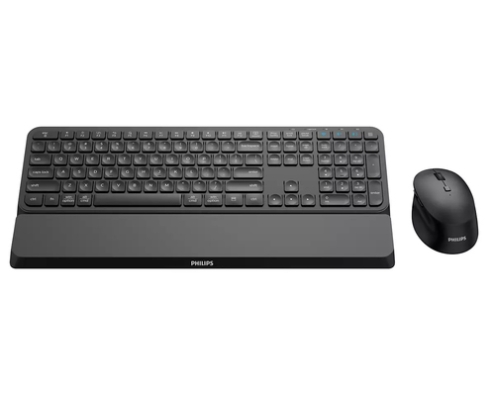 Philips 6000 series SPT6607B/16 teclado Ratón incluido Universal RF Wireless + Bluetooth Negro