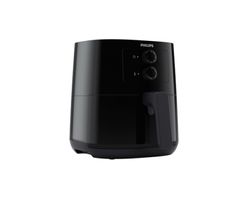 Philips Essential Airfryer negra de 0,8 kg y 4,1 l con tecnologÍ­a Rapid Air