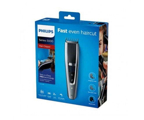 Philips hairclipper 5000 cortapelos 3 peines lavable HC5630/15