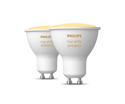 Philips Hue White ambiance Pack de 2 GU10