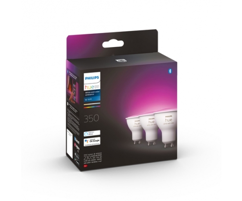 Philips Hue White and Color ambiance Pack de 3 GU10