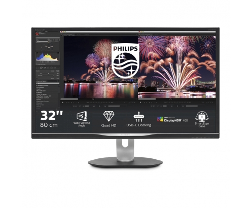 Philips P Line Monitor LCD con base USB-C 328P6AUBREB/00