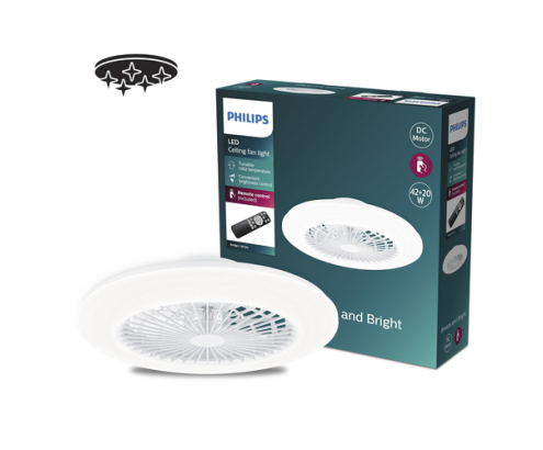 Philips Plafón con ventilador Amigo 42+20 W