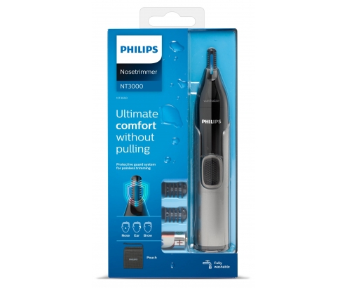 Philips Recortador para nariz orejas cejas gris 