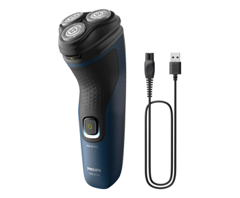 Philips S1151/00 afeitadora Máquina de afeitar de rotación Negro, Azul