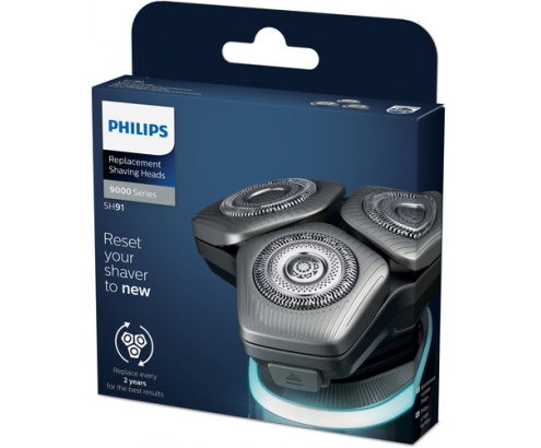Philips SHAVER Series 9000 Cuchillas de precisión* Sustitución de los cabezales de afeitado
