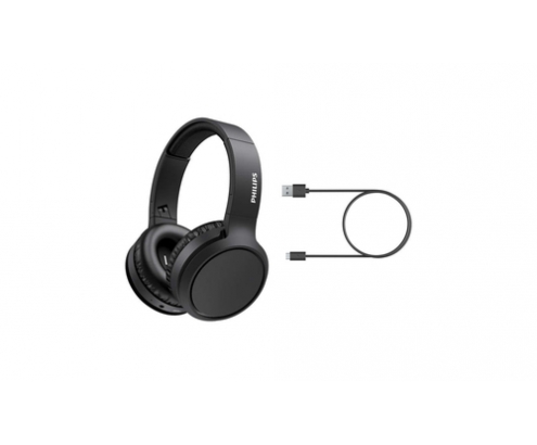 Philips TAH5205BK/00 auricular y casco Auriculares Inalámbrico y alámbrico Diadema Llamadas/Música USB Tipo C Bluetooth Negro