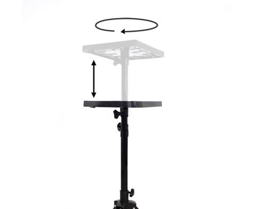 Phoenix mesa trÍ­pode para videoproyector y ordenador portátil altura máxima 1.5m acero negro PHPROYECTORTRIPOD