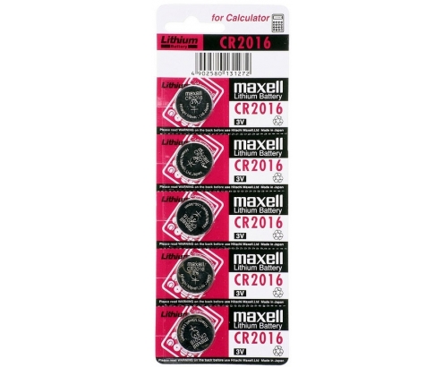PILAS BOTON MAXELL CR2016 5UD MXBCR20165