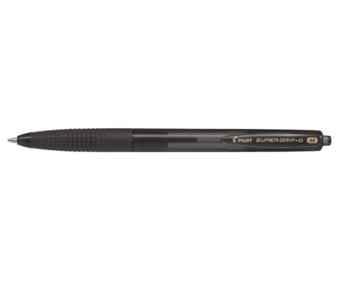 Pilot Super Grip G Negro Bolígrafo de punta retráctil con pulsador Medio