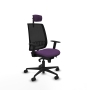 Piqueras y Crespo Alares sincro malla negra bali morado brazos 1D base nailon cabecero 2D ruedas 65 mm nailon